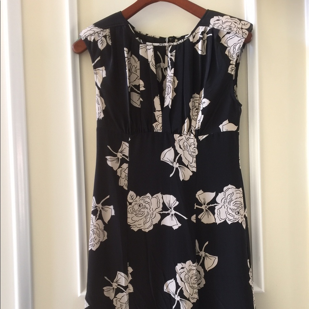 🎉HP🎉 NWT Tracy Reese Black/Parchment Rose Dress - Picture 3 of 8